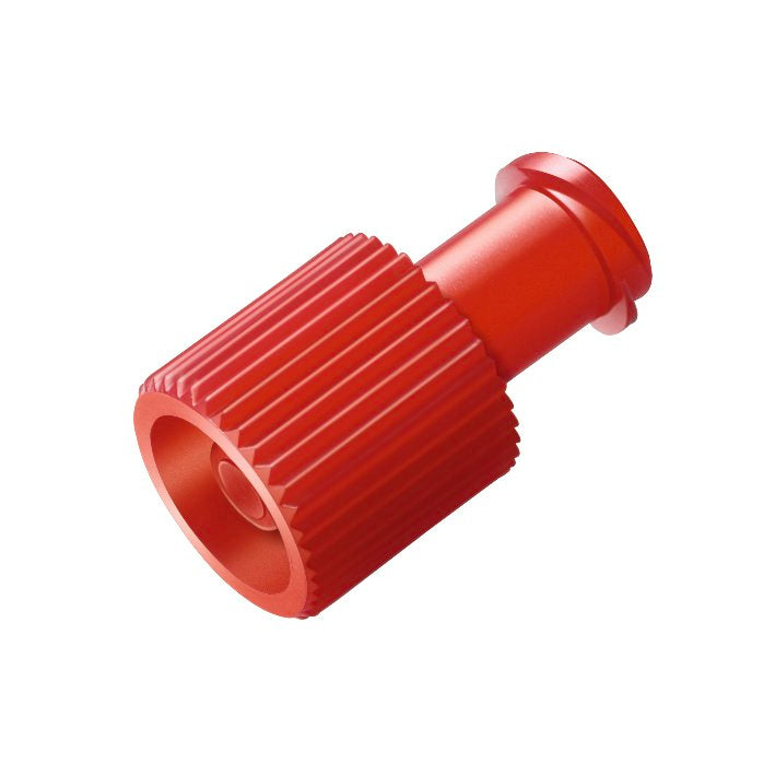 Luer Lock closure caps B. Braun Combi - Red - pack of 100