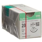 Dafilon suture non assorbibili in nylon, ago 3/8 24mm, USP 2/0 - filo blu 45cm - conf.12