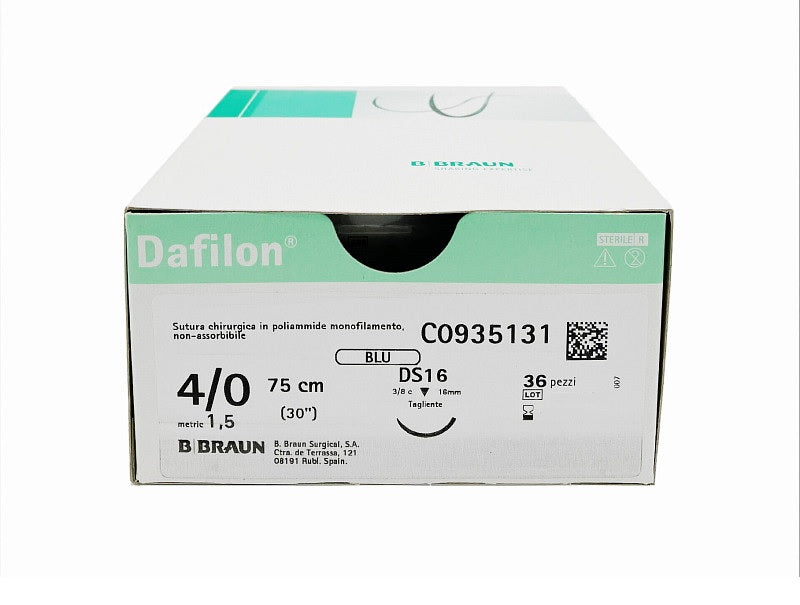 Dafilon non-absorbable nylon suture - blue thread
