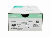 Dafilon suture non assorbibili in nylon, ago 3/8 di precisione 11mm, USP 6/0 - filo blu 45cm - conf.36