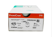 Premicron suture non assorbibili in poliestere tereftalato, ago 3/8 16mm, USP 4/0 - filo verde 75cm - conf.36