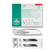 Hojas de bisturí estériles desechables Heinz Herenz Carbon Steel n.º 10 - env. 100