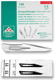 Hojas de bisturí estériles desechables Heinz Herenz Carbon Steel n.º 11 - env. 100