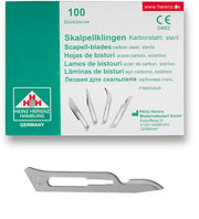 Lame bisturi monouso sterili Heinz Herenz Carbon Steel n° 15-C - conf.100