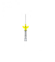 Introcan Certo W single-lumen winged cannula needles 24Gx19mm - Yellow - Pack of 50 pcs.