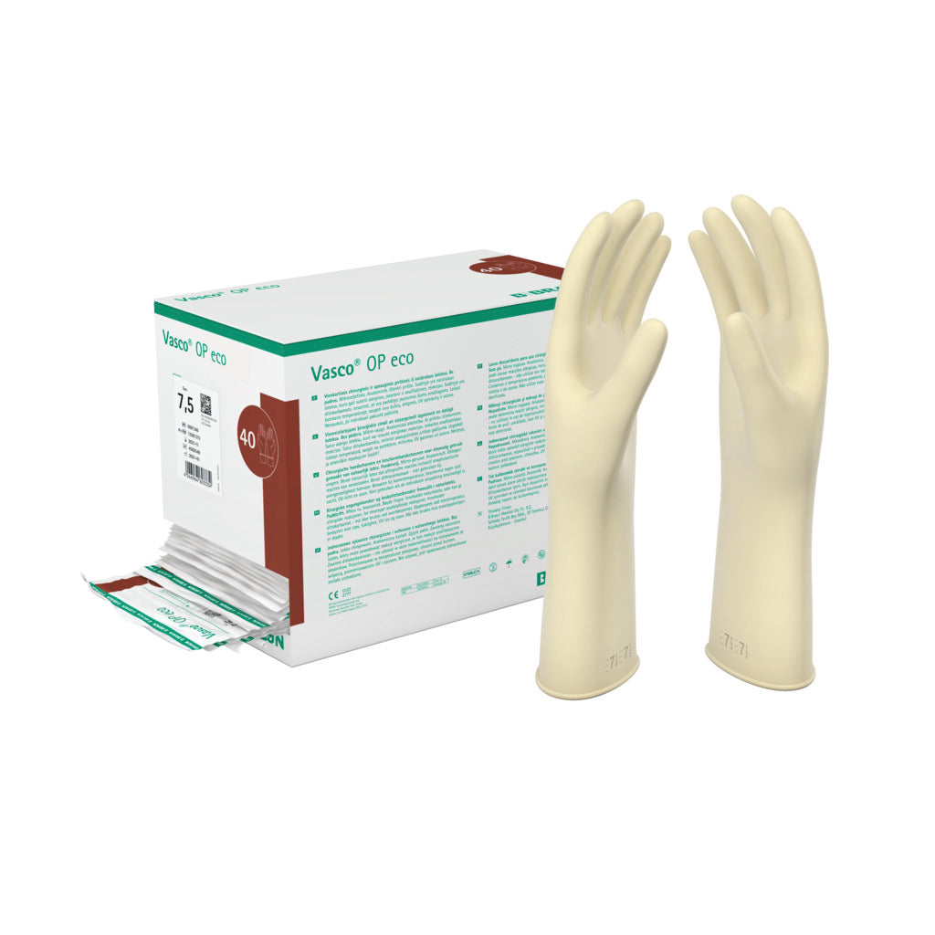 B.BRAUN Guanti chirurgici Vasco OP Powdered sterili in lattice senza polvere