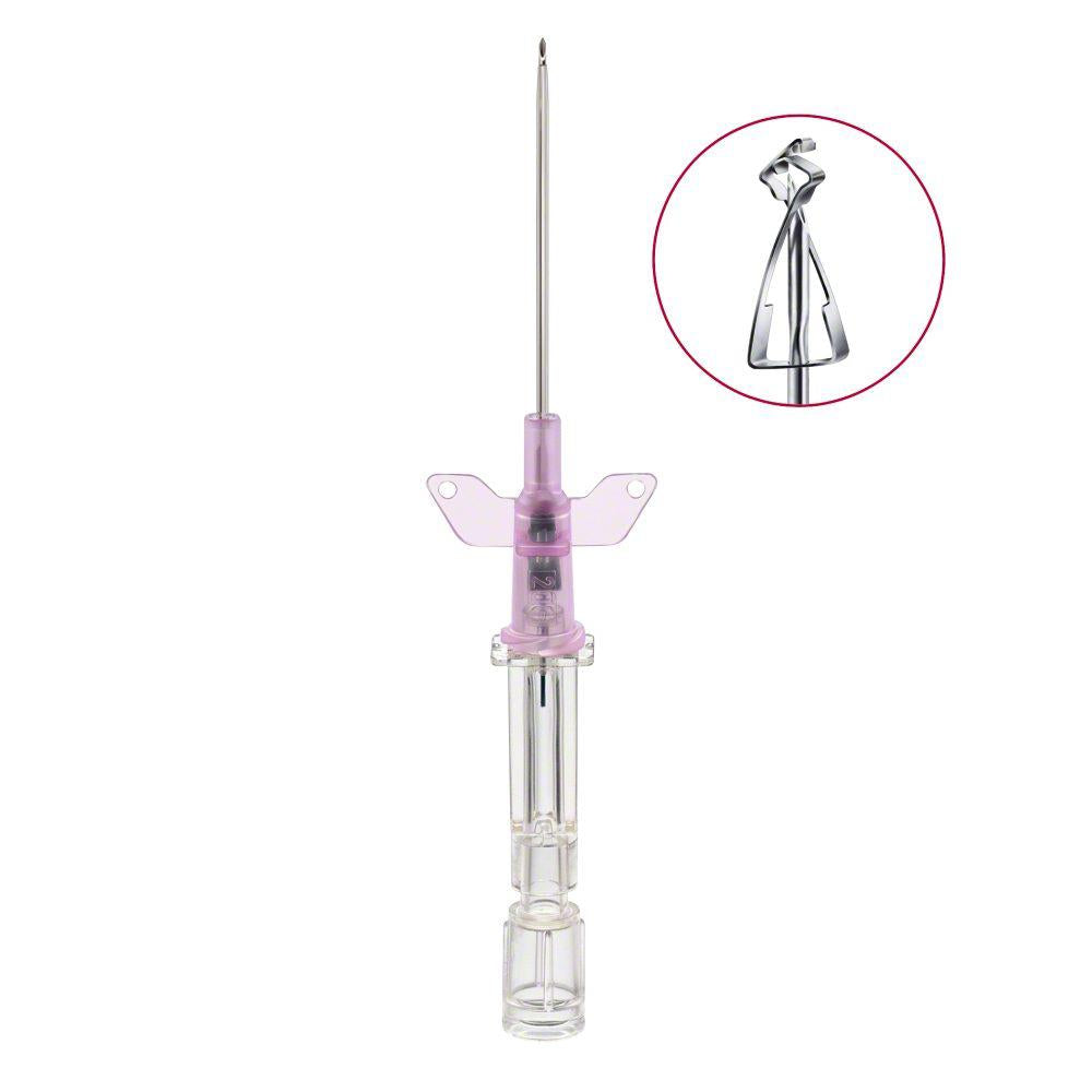 B.Braun Introcan Safety PUR W aghi cannula monovia con alette