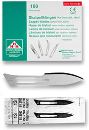 Sterile Einweg-Skalpellklingen Heinz Herenz Carbon Steel Nr. 13 - Packung 100 Stk.