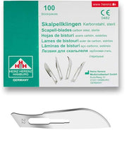 Hojas de bisturí estériles desechables Heinz Herenz Carbon Steel n.º 22