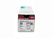 Monosyn Quick suture assorbibili in gliconato, ago 3/8 di precisione 13mm, USP 6/0 - filo incolore 45cm - conf.12 pz.