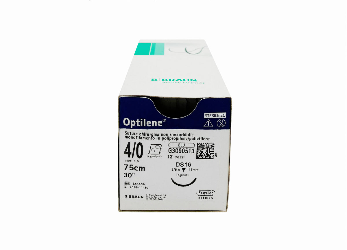 Suturas no absorbibles Optilene de polipropileno - hilo azul