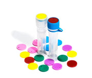 Dischetto per tappo a vite verde per microprovette tappo a vite conf. 1000 pz