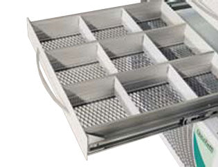 Tiroir coulissant en aluminium pour réfrigérateurs Fiocchetti 140