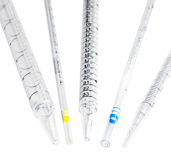 Pipette sérologique CLEARLine de 25 ml, emballage individuel stérile DNASE-RNASE-Pyrog.free. - Lot de 200 pièces.