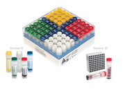 CLEARStable TRADE  Provette criogeniche 2 ml con biglie (rack da 80) – Sterili CF/80