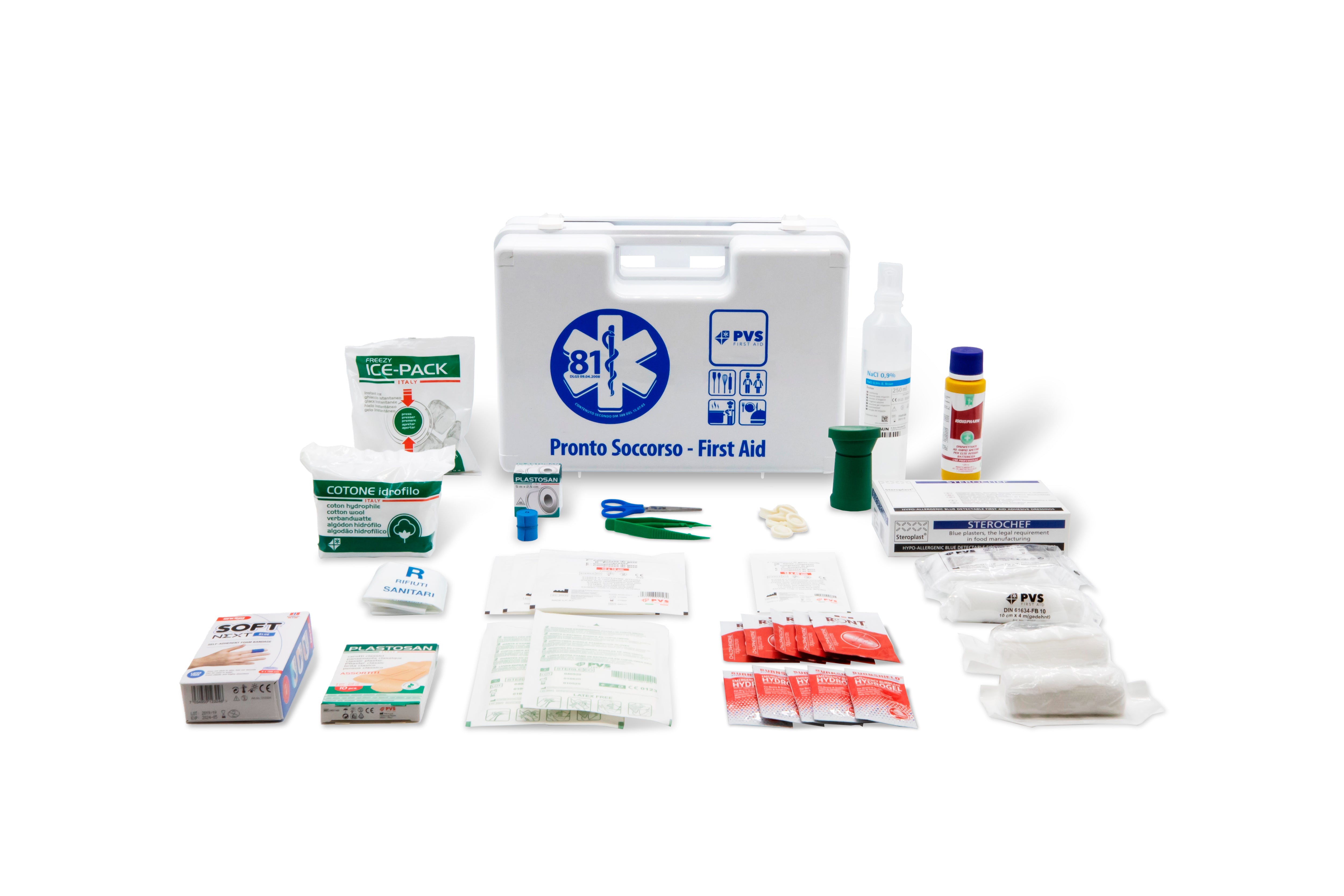 Valigetta allegato 2 DM 388 con contenuto maggiorato HACCP