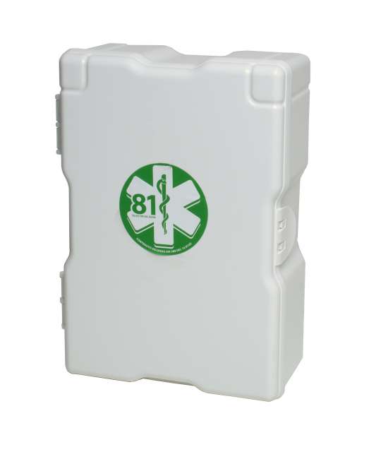 Armadietto pronto soccorso in plastica - Allegato 2 - D.M. 388 e D.L. 81/08 - senza sfigmo