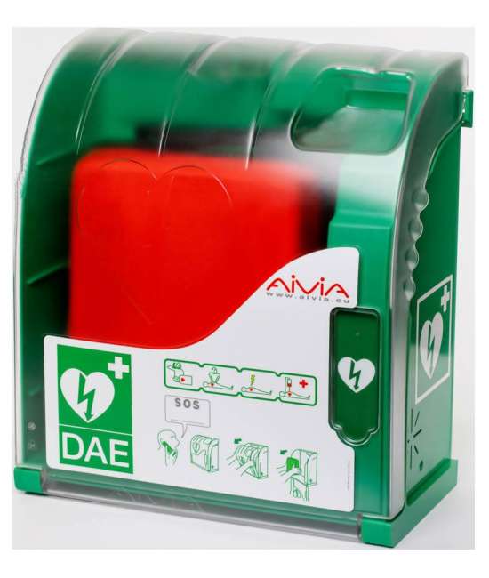 Teca con allarme per Defibrillatore (DAE) con termoregolazione e ventilazione - da esterno