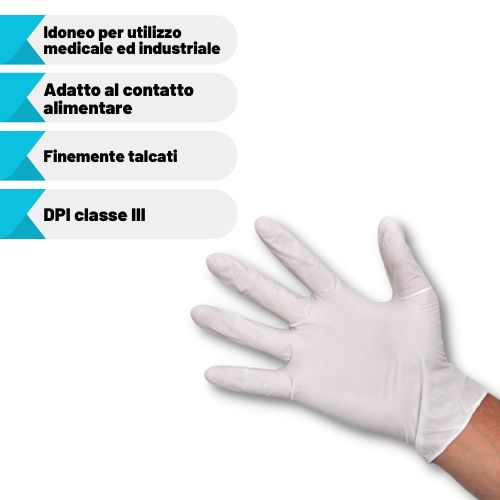 DOC Guanti in lattice finemente talcati EKO
