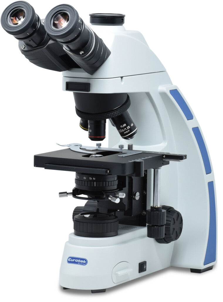 Microscopio Biologico Exolab Trinoculare Planare - Illuminazione LED 3W