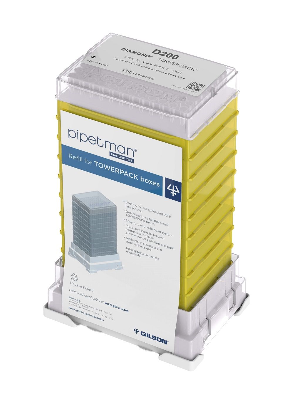 Puntali PIPETMAN® DIAMOND D200 TOWERPACK 960 puntali