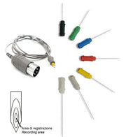 Électrode EMG à aiguille concentrique bipolaire jetable bleue longueur 37 mm