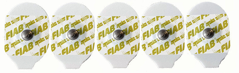 Électrodes ECG adhésives en mousse F9049/100 - 51 x 34 mm - boîte de 100 pièces.
