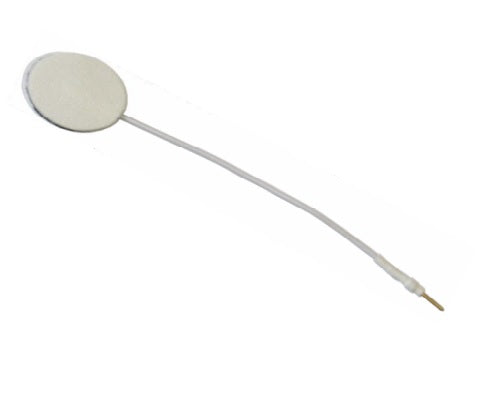 Elettrodi monouso pregellati per EEG/EMG, 15x20 mm, foam, spinotto 1 mm, con cavo - Conf: 150 pezzi