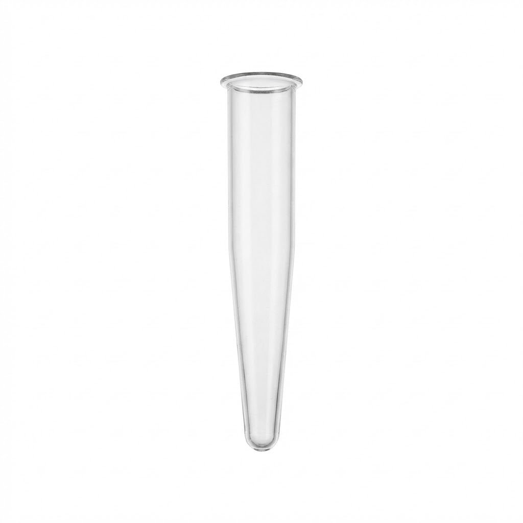 Provette 16×100 mm 10 ml conica, con bordo, graduata, in polistirolo - conf.2000 pz.