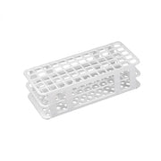 Portaprovette per provette ø 16mm, 60 posti, autoclavabile in polipropilene bianco