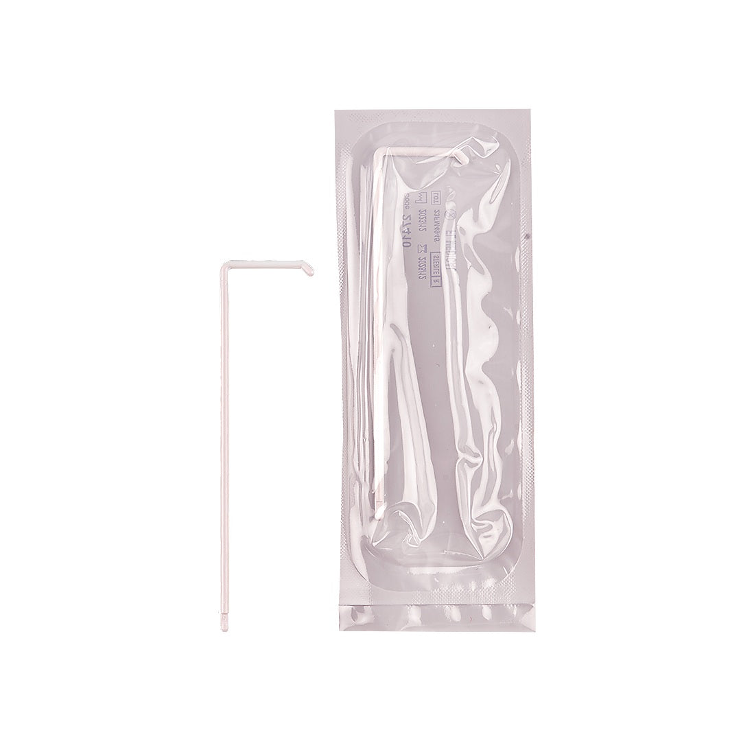Asta ad L bianca sterile in polistirolo in sacchetto singolo peel-pack confezione da 500 pz.