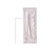 Asta ad L bianca sterile in polistirolo in sacchetto singolo peel-pack confezione da 500 pz.