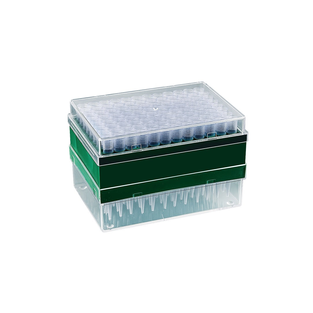 Puntale azzurro in rack tipo Eppendorf-Gilson-Socorex 201:1000 ul - Conf.960 pz.