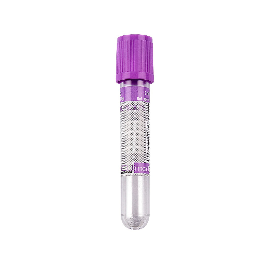 FL MEDICAL Provette Vacumed 13x75 mm K2 EDTA tappo lavanda sterile