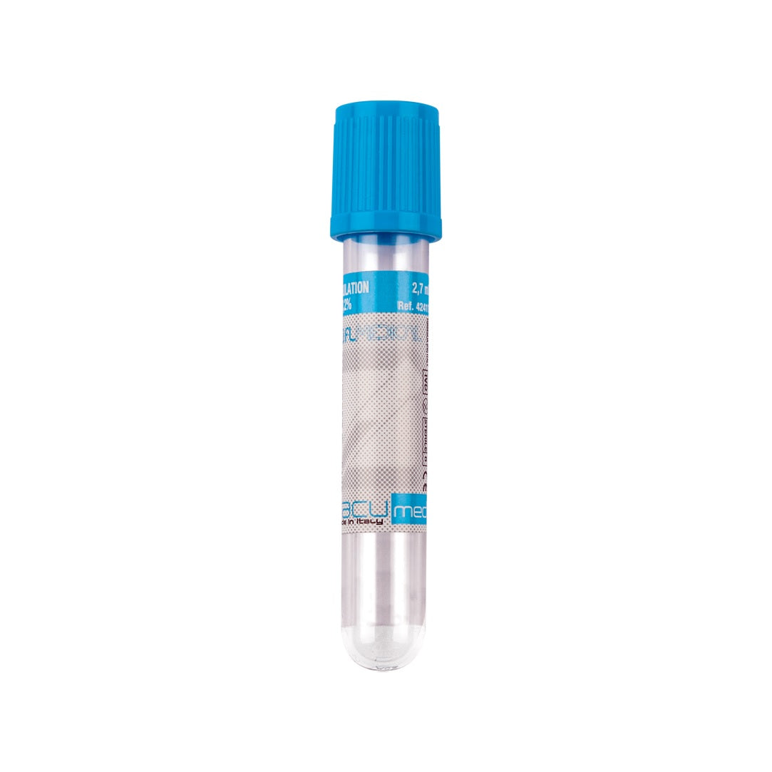 Vacumed® provette 13x75 sodio citrato 3,8% x 3,6 ml di sangue per coagulazione - conf.100 pz.