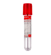 Vacumed® Röhrchen 13x75 Gerinnungsaktivator - roter Verschluss - Packung 100 Stk.