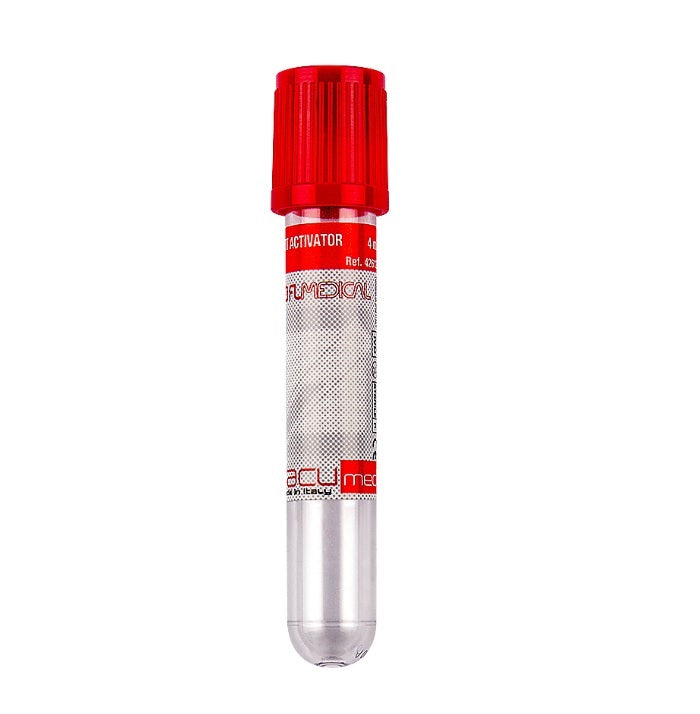 Provette sottovuoto Vacumed con attivatore coagulazione - tappo rosso