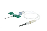 Aghi a farfalla + adattatore con sicurezza Nipro 21G verde - tubo 190 mm sterile - Conf.50 pz