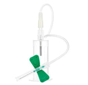 Set prelievo ago a farfalla 21G verde con dispositivo di sicurezza, holder - tubo 178 mm, sterile conf. 25 pz.
