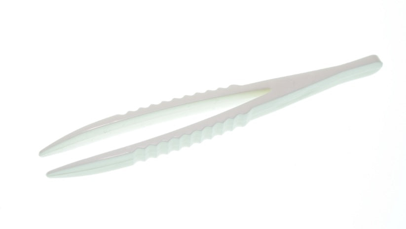Pinzetta in PS bianca monouso in peel-pack sterile