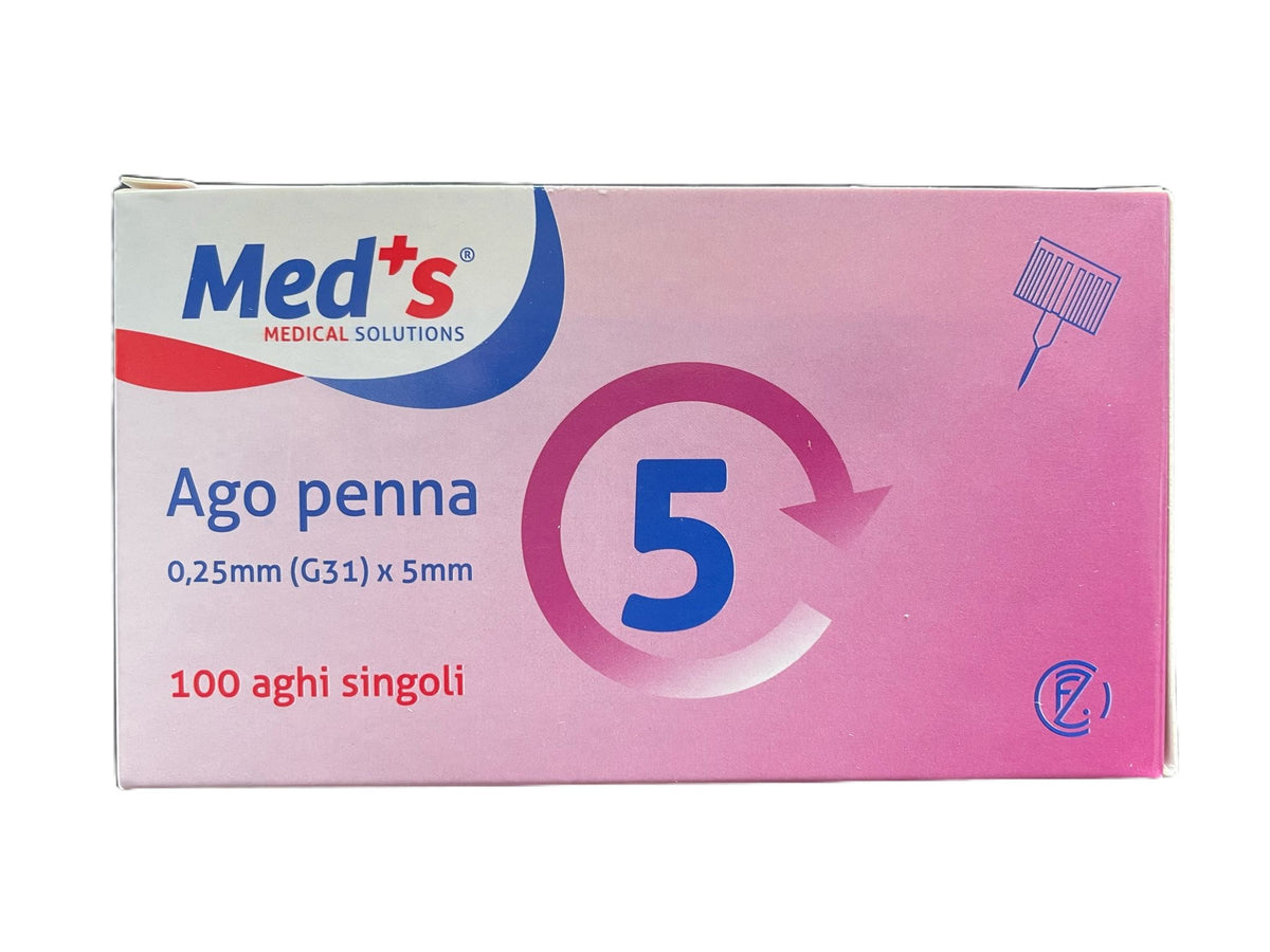 Aghi per penna da insulina 0,25 mm (G31) MED'S