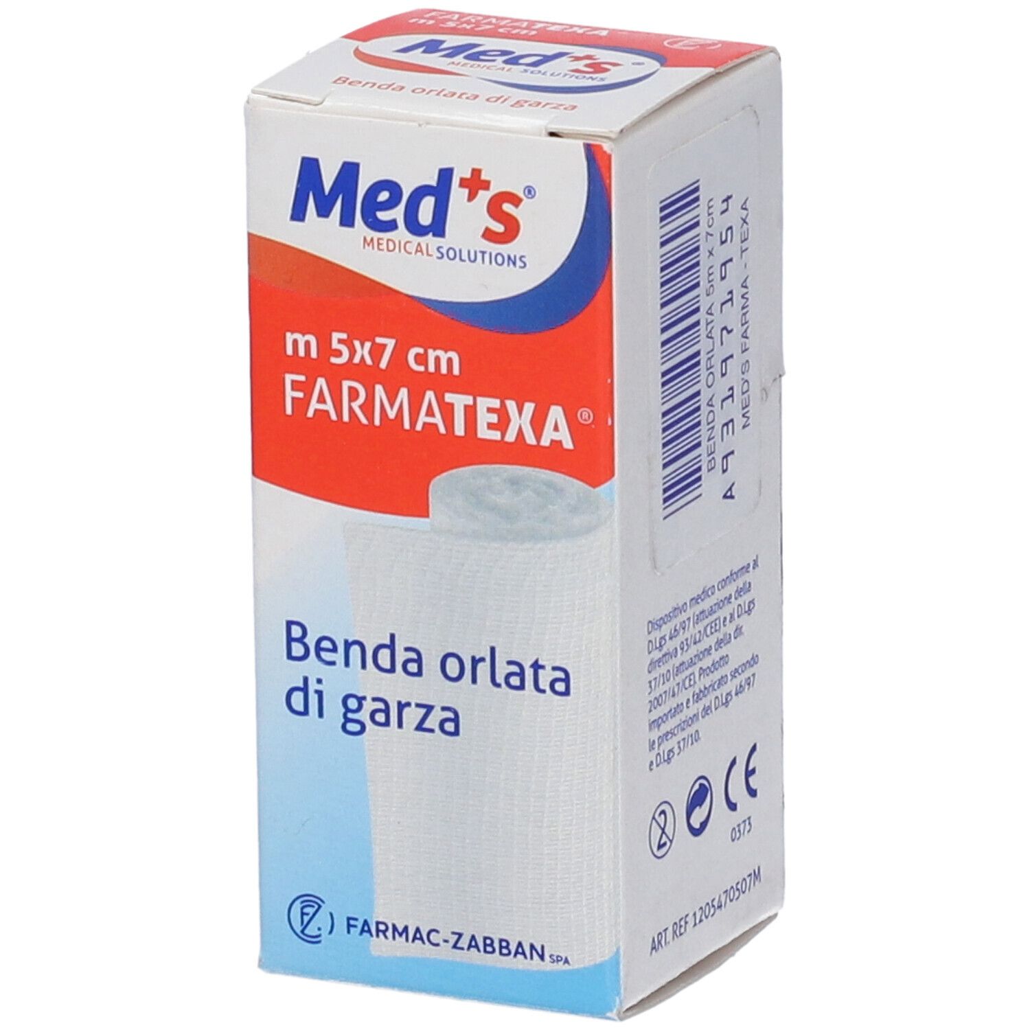 MED'S Benda di garza orlata FARMATEXA - Tit. 12/8