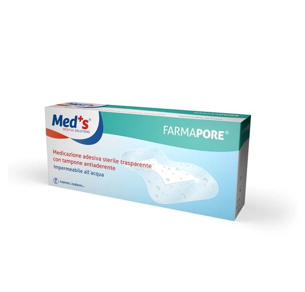 Medicazioni adesive trasparenti FARMAPORE per Ago Cannula - cm 7x7 sterili - conf.100 pz.