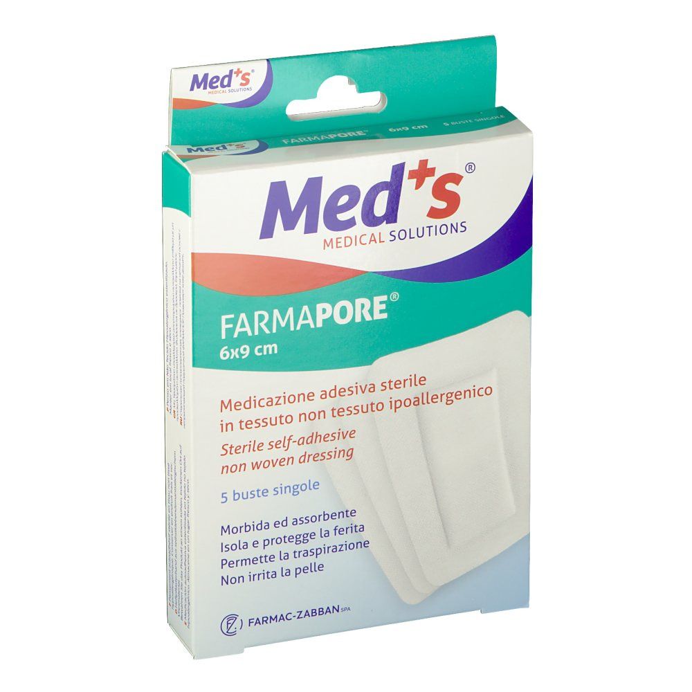 Medicazioni autoadesive con cerotto FARMAPORE