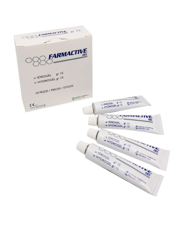 Farmactive Hydrogel - Steriles Tubengel 15 gr. - Packung 10 Stk.