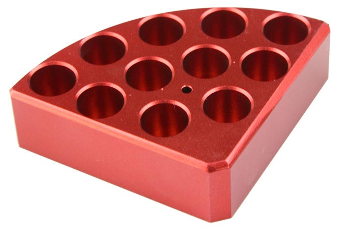 Blocchi riscaldanti portaprovette rosso - 11 posti da 4 ml Argolab