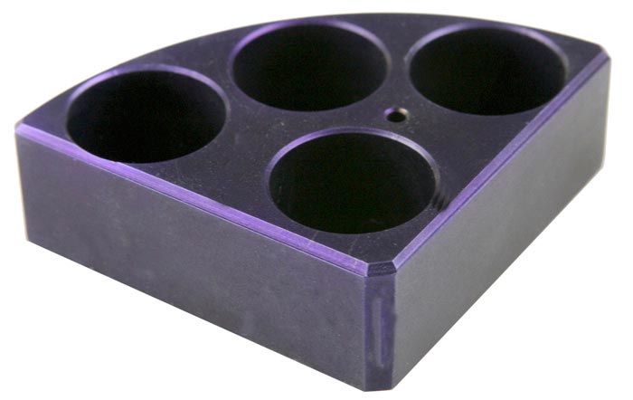 Blocchi riscaldanti portaprovette viola - 4 posti da 20 ml Argolab
