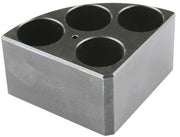 Blocchi portaprovette Nero blocchi Risc. 4 posti da 40ml ARGOlab