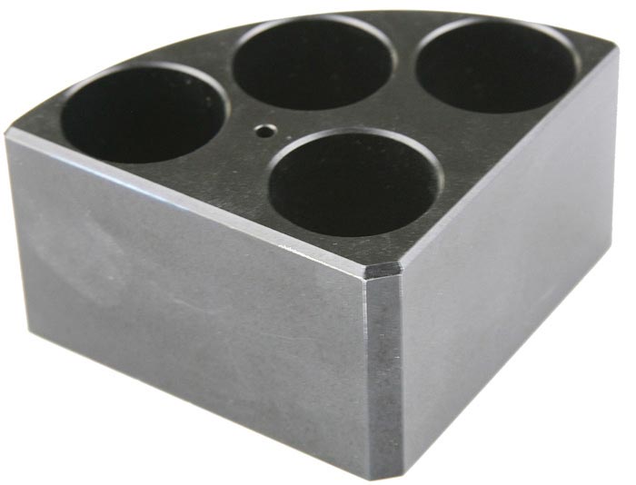 Blocchi portaprovette Nero blocchi Risc. 4 posti da 40ml ARGOlab