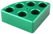 Blocchi riscaldanti portaprovette verde - 6 posti da 8 ml Argolab